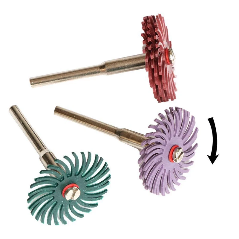 30Pcs 1 Inch Radial Bristle Disc Set with 4Pcs Mandrels for Grit Abrasive Brush Space Rotary Cleaning Polishing Wheel
30Pcs 1 Inch Radial Bristle Disc Set with 4Pcs Mandrels for Grit Abrasive Brush Space Rotary Cleaning Polishing Wheel