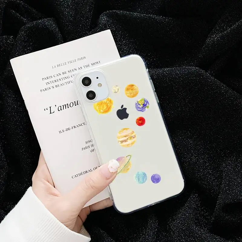 Cute space planet alien cartoon Phone Case Transparent for iPhone 6 7 8 11 12 s mini pro X XS XR MAX Plus cover funda shell
Cute space planet alien cartoon Phone Case Transparent for iPhone 6 7 8 11 12 s mini pro X XS XR MAX Plus cover funda shell