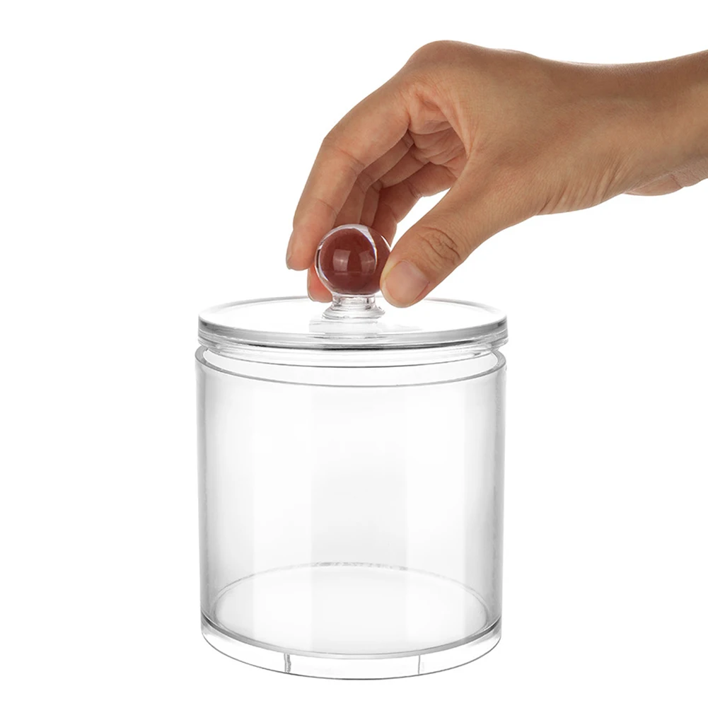 Dustproof Bathroom Storage Holder Dispenser Box PS Jar Organizer Makeup With Lid Holder For Cotton Ball Bath Accessories
Dustproof Bathroom Storage Holder Dispenser Box PS Jar Organizer Makeup With Lid Holder For Cotton Ball Bath Accessories