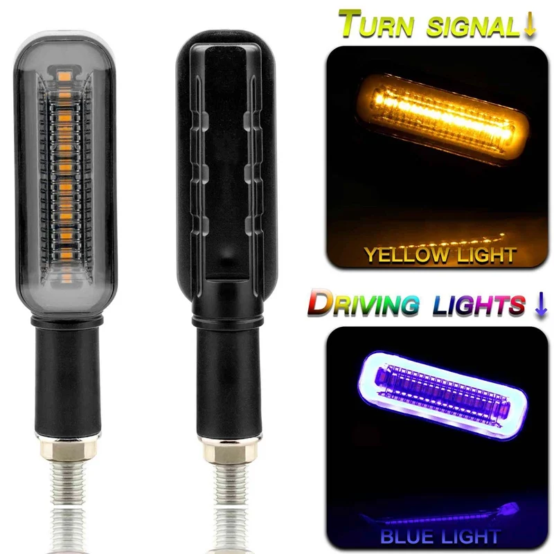 2PCS Motorcycle Highlight Turn Signals Light DRL Flowing Flasher Blinker Stop Tail Lamp Universal for M10 bolt motorcycles 10mm
2PCS Motorcycle Highlight Turn Signals Light DRL Flowing Flasher Blinker Stop Tail Lamp Universal for M10 bolt motorcycles 10mm