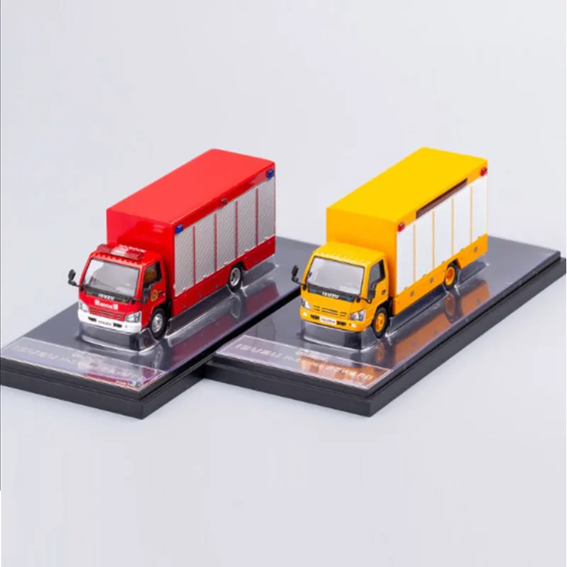 Модель грузовика с платформой Isuzu GCD 1:64 4k модель автомобиля-эвакуатора пожарной