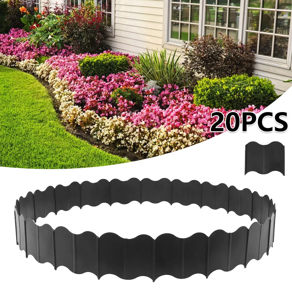 Garden Edging Fence Belt Lawn Grass Edge Border Barrier Plastic Gardening DIY Outdoors Garden Fence Isolation Path Barrier
Garden Edging Fence Belt Lawn Grass Edge Border Barrier Plastic Gardening DIY Outdoors Garden Fence Isolation Path Barrier