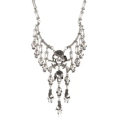 Punk Retro Aesthetic Multi Layer Skull Vintage Skeleton Tassel Harajuku Necklace Y2K Jewelry for Egirl Clavicle Chain Wholesale
Punk Retro Aesthetic Multi Layer Skull Vintage Skeleton Tassel Harajuku Necklace Y2K Jewelry for Egirl Clavicle Chain Wholesale