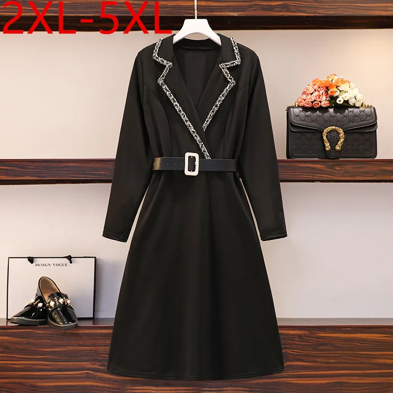 Женское осеннее платье с отложным воротником и длинным рукавом, размеры 2XL, 3XL, 4XL, 5XL
Женское осеннее платье с отложным воротником и длинным рукавом, размеры 2XL, 3XL, 4XL, 5XL
