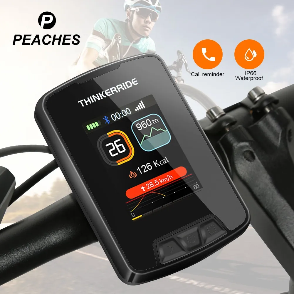 PEACHES Wireless Bike Computer Gps Navigation Road Bike MTB Bicycle Bluetooth ANT+ With Cycling Computer Speedometer On Bike
PEACHES Wireless Bike Computer Gps Navigation Road Bike MTB Bicycle Bluetooth ANT+ With Cycling Computer Speedometer On Bike