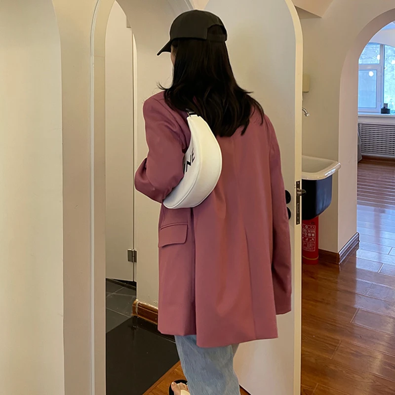 SHENGPALAE Temperament Blazer Women's Spring Autumn 2021 New Notched Large Size Single Breasted Split Long Sleeve Suit Coat Tide
SHENGPALAE Temperament Blazer Women's Spring Autumn 2021 New Notched Large Size Single Breasted Split Long Sleeve Suit Coat Tide