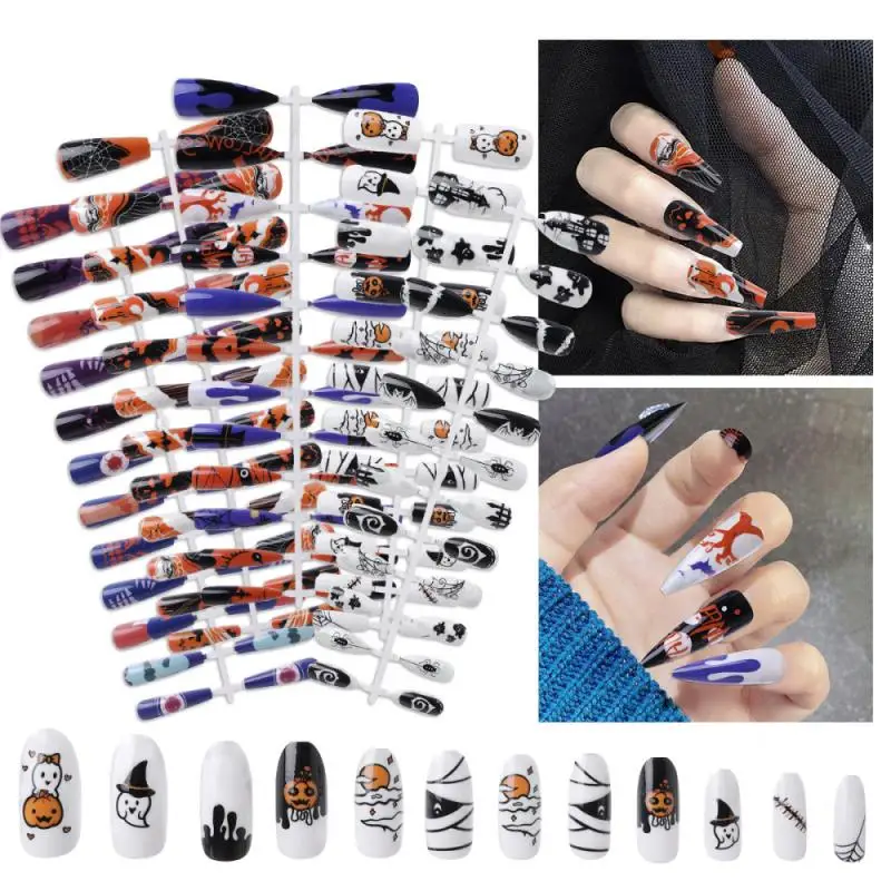 240/288 Pcs Fake Nails Wear Nail Art Christmas Halloween Nail Art Nail Stickers Finished Nail Art Removable Nail Art Stickers
240/288 Pcs Fake Nails Wear Nail Art Christmas Halloween Nail Art Nail Stickers Finished Nail Art Removable Nail Art Stickers