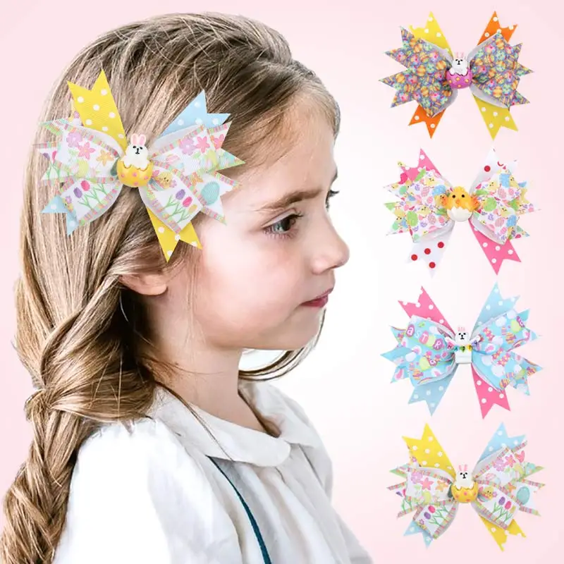 Easter Eggs Bunny Printing Cartoon Rabbit Bow Hair Clips For Girls Kids Cute Fashion Hairpins Hairclips Festival Hair Accessorie
Easter Eggs Bunny Printing Cartoon Rabbit Bow Hair Clips For Girls Kids Cute Fashion Hairpins Hairclips Festival Hair Accessorie