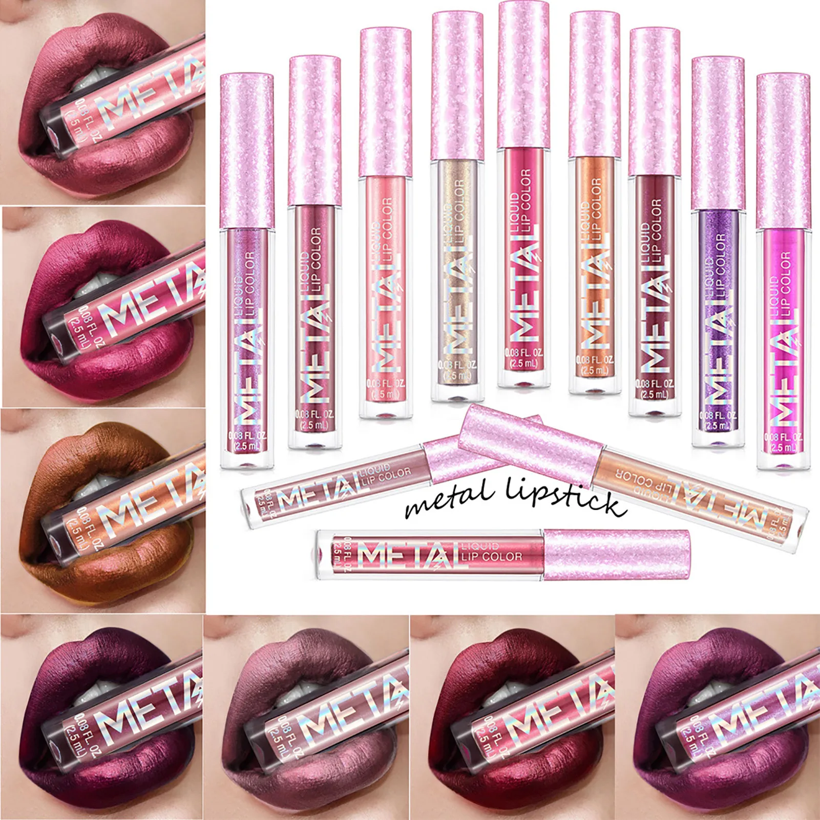 12 Colors Matte Liquid Lipstick Lip Pen Lip Gloss Glitter Lipstick Waterproof Long Lasting Pigment Pink Shimmer Glitter Lipstick
12 Colors Matte Liquid Lipstick Lip Pen Lip Gloss Glitter Lipstick Waterproof Long Lasting Pigment Pink Shimmer Glitter Lipstick