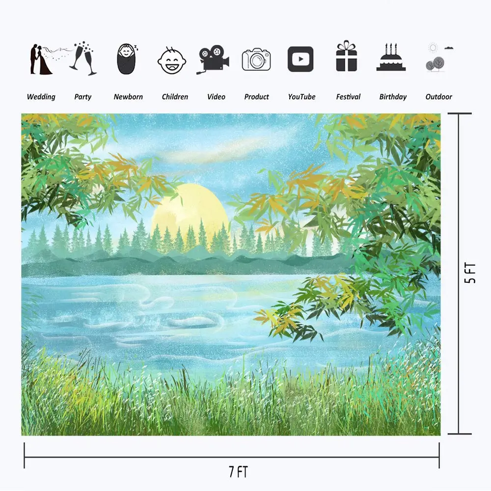 Nature River Photography Backdrops Photo Background Vinyl Cloth Computer Printed for Photo Studio Photo Shoot
Nature River Photography Backdrops Photo Background Vinyl Cloth Computer Printed for Photo Studio Photo Shoot
