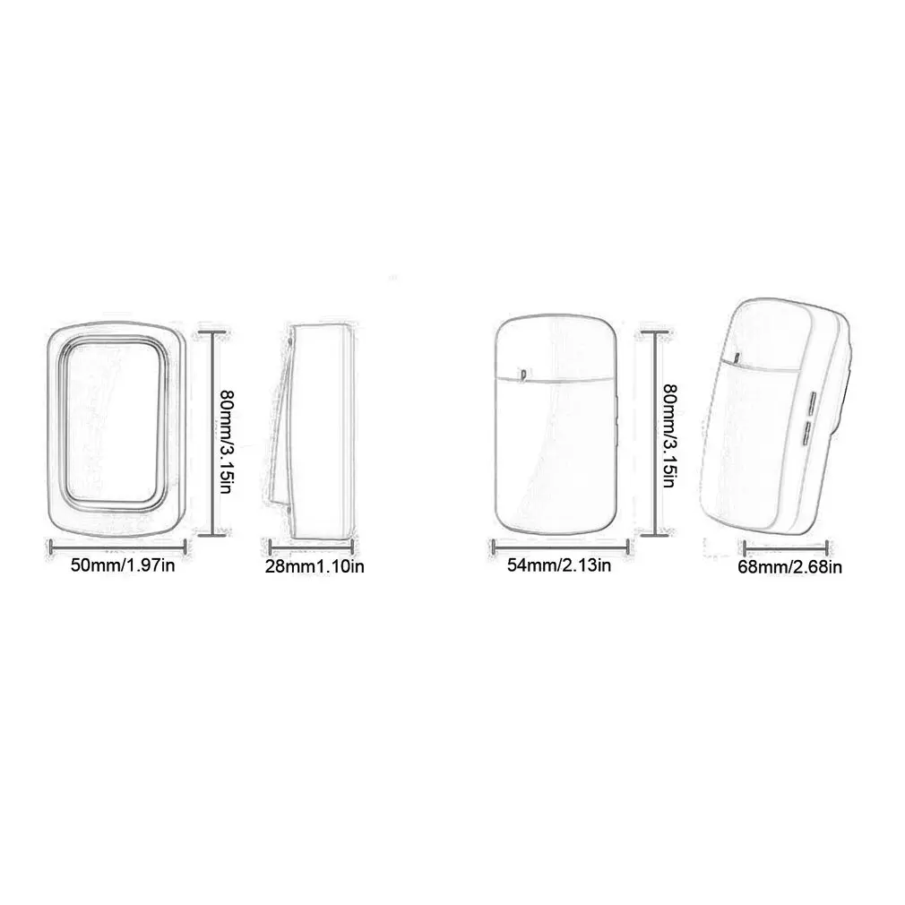 Self-powered Wireless Remote Control Doorbell Pager Wireless Penetration IP68 Waterproof Strong Signal Doorbell L80*W50*H28mm
Self-powered Wireless Remote Control Doorbell Pager Wireless Penetration IP68 Waterproof Strong Signal Doorbell L80*W50*H28mm