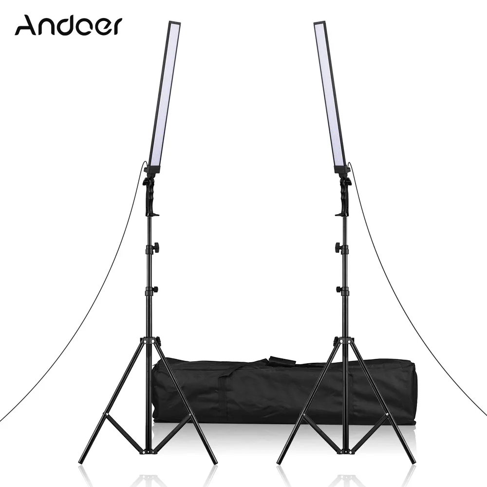 Andoer 5500K CRI 85 81cm/31.9in Handheld LED Lighting Kit 90Pcs 30W Beads Dimmable Photography LED Video Light Fill-in Light
Andoer 5500K CRI 85 81cm/31.9in Handheld LED Lighting Kit 90Pcs 30W Beads Dimmable Photography LED Video Light Fill-in Light