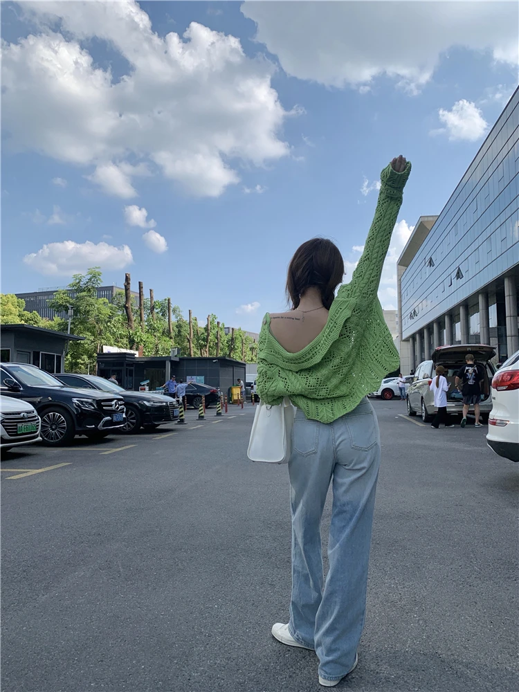 Women Spring Autumn 2021 2 Piece Set Green Hollow Out Knitted Cardigan Cropped Camisole Short Tops Long Sleeve Camis Ribbed Suit
Women Spring Autumn 2021 2 Piece Set Green Hollow Out Knitted Cardigan Cropped Camisole Short Tops Long Sleeve Camis Ribbed Suit