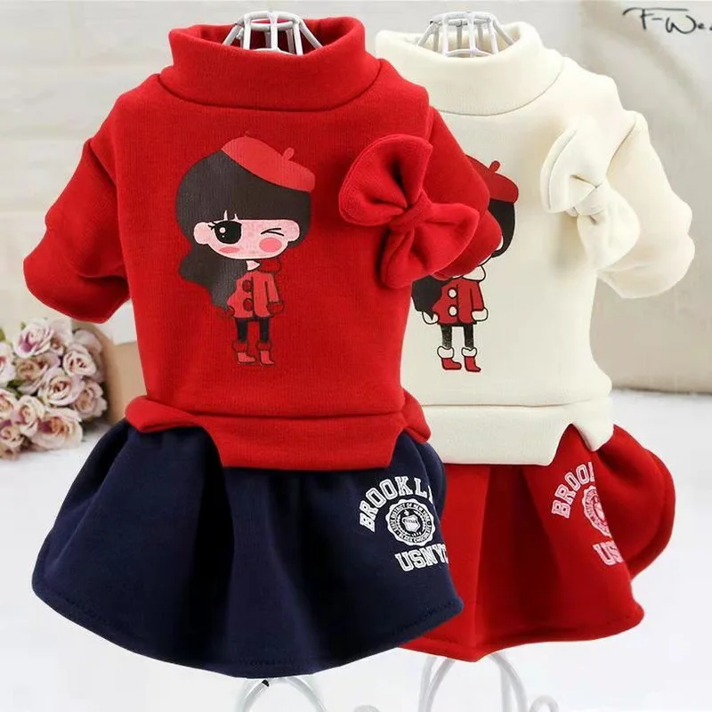 Autumn winter dog school dress thicken fleece pet cat clothes puppy skirt teddy Pomeranian chihuahua
Autumn winter dog school dress thicken fleece pet cat clothes puppy skirt teddy Pomeranian chihuahua