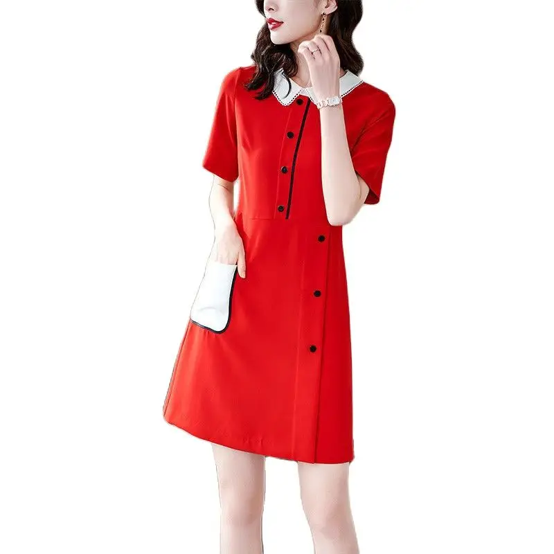 Large size women's high-end dress summer 2021 new waist slimming fashion temperament foreign style age reduction skirt tide
Large size women's high-end dress summer 2021 new waist slimming fashion temperament foreign style age reduction skirt tide