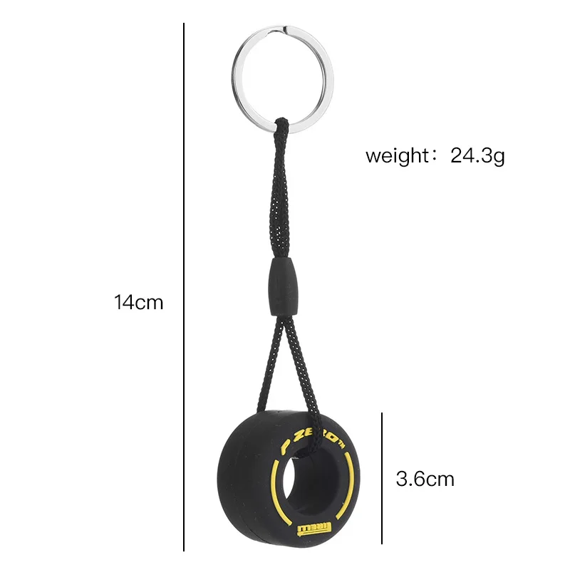 New Creative Small Tire Keychain PVC Soft Glue Tire Key Pendant Simulation Tire Car Bag Key Chain Pendant Gift for Car Lovers
New Creative Small Tire Keychain PVC Soft Glue Tire Key Pendant Simulation Tire Car Bag Key Chain Pendant Gift for Car Lovers
