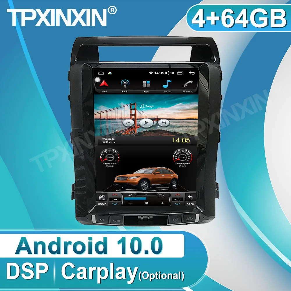 Android 10 DSP Carplay 4G+64GB For Toyota Land Cruiser 2008 - 2015 Car Radio Recorder Multimedia Player GPS Navigatie Head Unit
Android 10 DSP Carplay 4G+64GB For Toyota Land Cruiser 2008 - 2015 Car Radio Recorder Multimedia Player GPS Navigatie Head Unit
