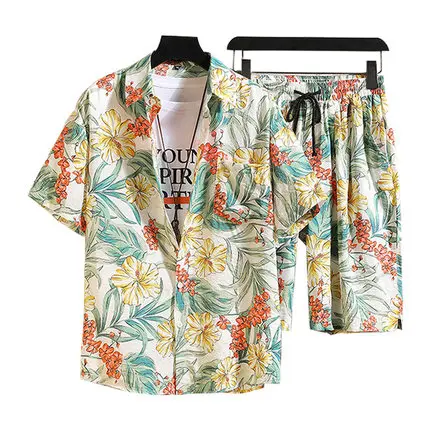 2021 Men Beach Shirt Sets Mens Hawaiian Shirts +Beach Shorts Summer Male Streetwear Floral Loose Short Sleeve Holiday Suits 5XL 
2021 Men Beach Shirt Sets Mens Hawaiian Shirts +Beach Shorts Summer Male Streetwear Floral Loose Short Sleeve Holiday Suits 5XL