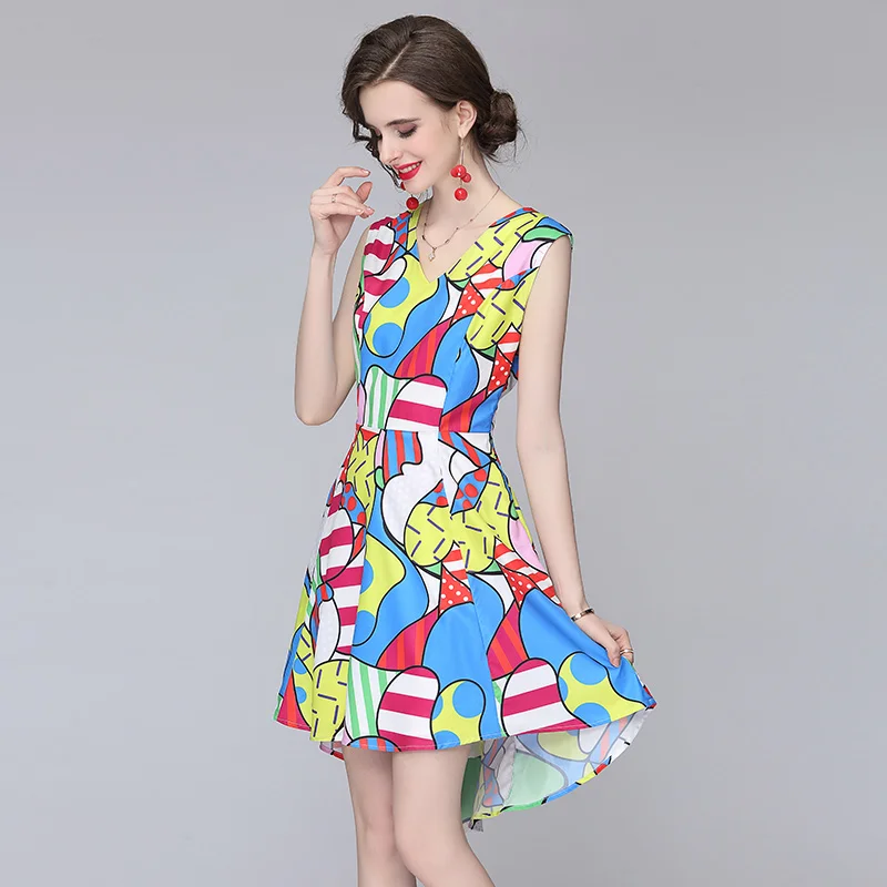 Women Summer Dresses Office Lady Asymmetrical Printing Mid-Calf Women Dresses Elegant Party V-Neck Sexy 2021 New Women Dresses
Women Summer Dresses Office Lady Asymmetrical Printing Mid-Calf Women Dresses Elegant Party V-Neck Sexy 2021 New Women Dresses