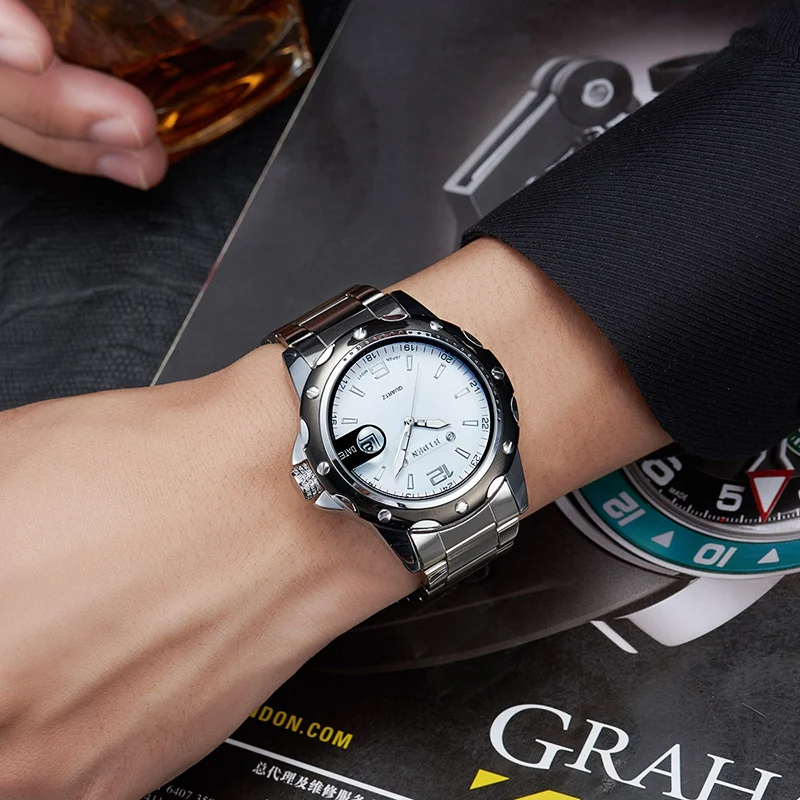 Man Business Sport Calendar Watches Men Fashion Stainless Steel Band Quartz Wrist Watch Waterproof Black Clock Boy Friend Gift
Man Business Sport Calendar Watches Men Fashion Stainless Steel Band Quartz Wrist Watch Waterproof Black Clock Boy Friend Gift