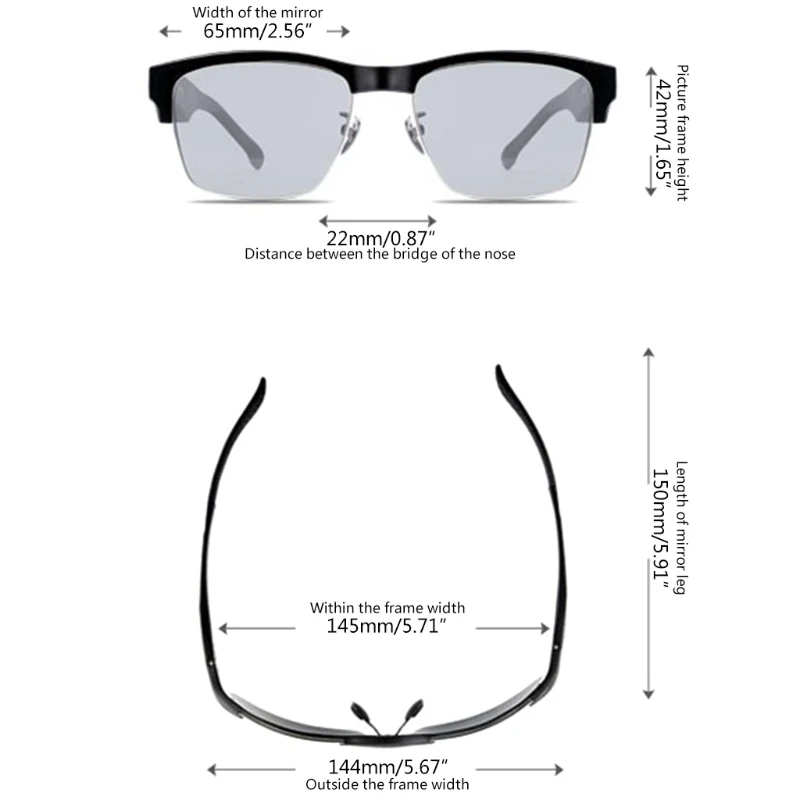 Smart Audio Sunglasses Polarized Lenses Open Ear Bluetooth-compatible Sunglasses Speaker Listen Music Make Phone Calls Sunglasse
Smart Audio Sunglasses Polarized Lenses Open Ear Bluetooth-compatible Sunglasses Speaker Listen Music Make Phone Calls Sunglasse