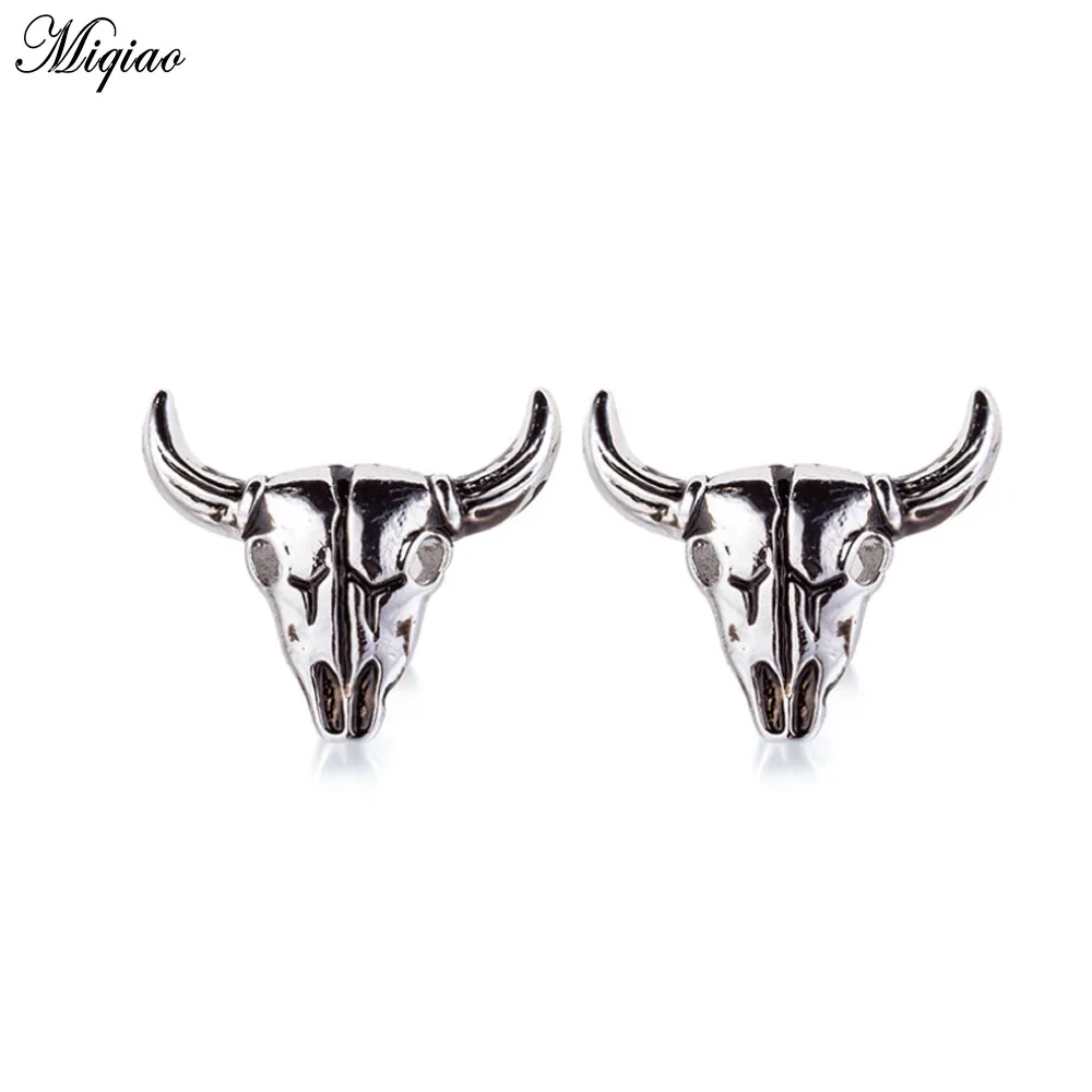 Miqiao 1pcs Bronze Antique Bull's Head Earrings, High Texture and Personality, Distressed Cartilage Piercing Jewelry
Miqiao 1pcs Bronze Antique Bull's Head Earrings, High Texture and Personality, Distressed Cartilage Piercing Jewelry