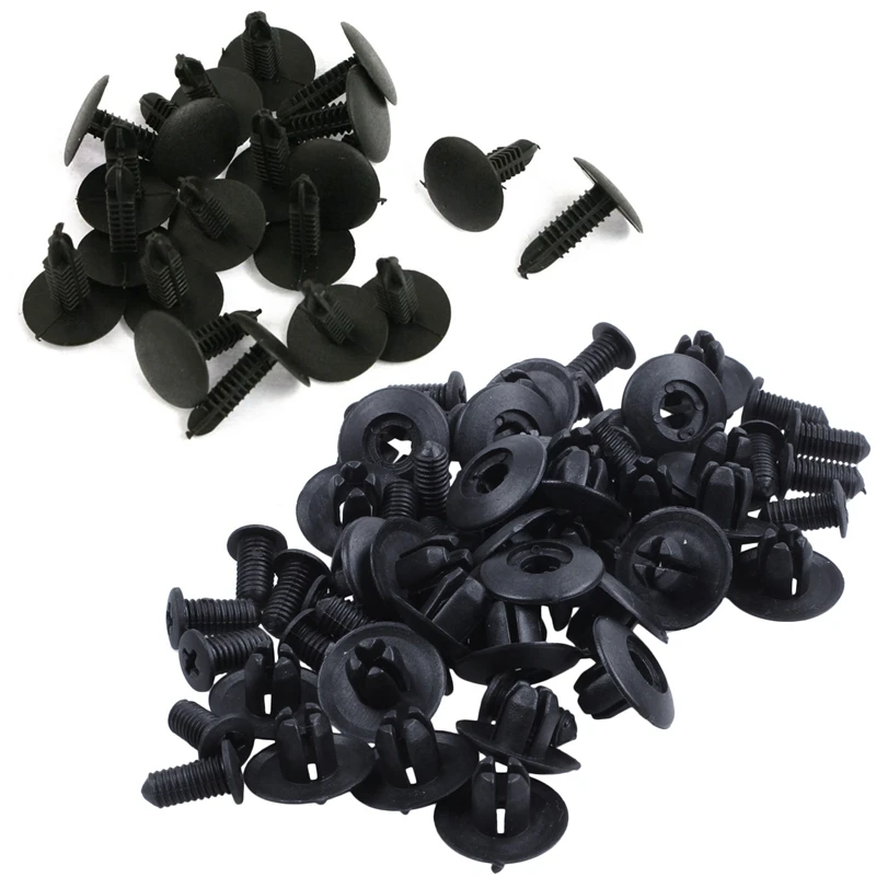 30 Pcs 8mm Auto Fender Clips Front Push-Type Retainer Clips Black & 20Pcs Plastic Fir Tree Trim Panel Clips 16mm Head
30 Pcs 8mm Auto Fender Clips Front Push-Type Retainer Clips Black & 20Pcs Plastic Fir Tree Trim Panel Clips 16mm Head
