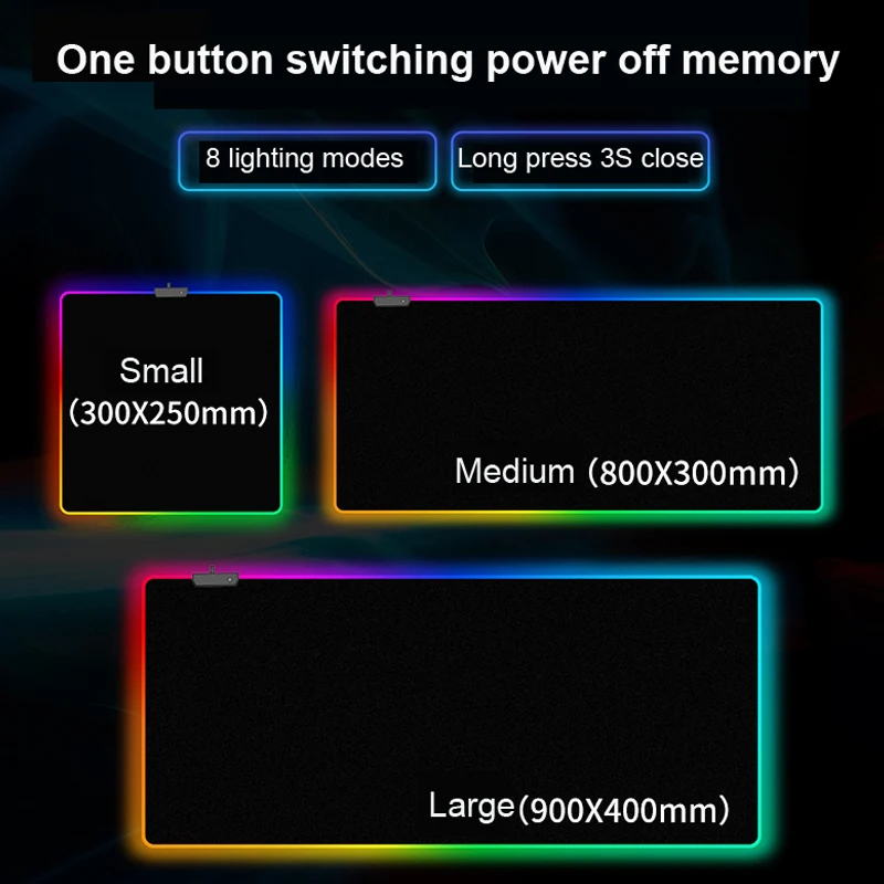 Gaming Mouse Pad Large Keyboard Cover with LED Light Non-Slip Rubber Base Computer Carpet Desk Mat PC Game Mouse Pad
Gaming Mouse Pad Large Keyboard Cover with LED Light Non-Slip Rubber Base Computer Carpet Desk Mat PC Game Mouse Pad