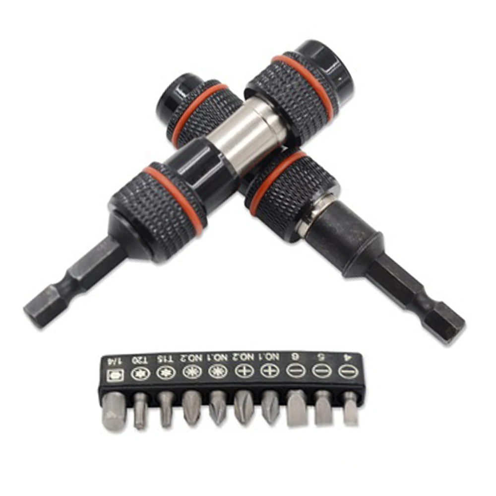 Magnetic Screwdriver Drill Bit Holder Angle Pivoting Bit Tip Holder Drive Guide Extension Adapter With 10Pcs Screwdriver 
Magnetic Screwdriver Drill Bit Holder Angle Pivoting Bit Tip Holder Drive Guide Extension Adapter With 10Pcs Screwdriver