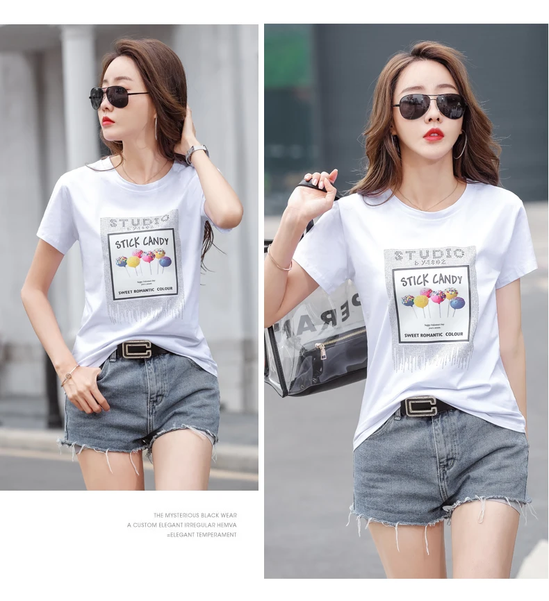 Houthion Women's Oversized T-shirt Crop Top Printed Tees New Short Sleeve Tops Loose Plus Size Tshirt Cotton Lady T Shirt O-neck
Houthion Women's Oversized T-shirt Crop Top Printed Tees New Short Sleeve Tops Loose Plus Size Tshirt Cotton Lady T Shirt O-neck