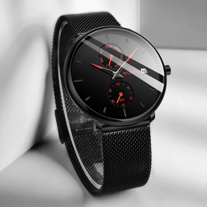 WLISTH2021New Men's Fashion Ultra-thin Watch Simple Men's Business Stainless Steel Mesh Band Quartz Watch Relogio Masculino
WLISTH2021New Men's Fashion Ultra-thin Watch Simple Men's Business Stainless Steel Mesh Band Quartz Watch Relogio Masculino