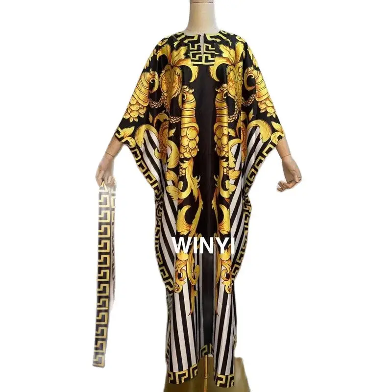 Arab Fashion Runway Summer Maxi Dress Women Plus Size Batwing Sleeve Printing Vintage Elegant Chiffon Loose Long Dresss WINYI
Arab Fashion Runway Summer Maxi Dress Women Plus Size Batwing Sleeve Printing Vintage Elegant Chiffon Loose Long Dresss WINYI