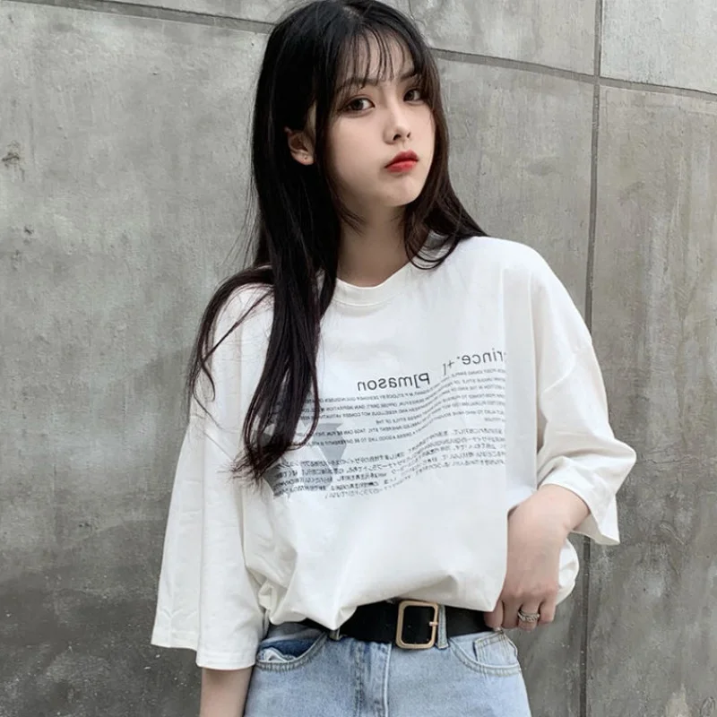 Basic Cotton T Shirt Women Summer 2021 New Short Sleeve Oversized Casual Tshirt Streetwear Korean Female Loose Tees Tops PD027
Basic Cotton T Shirt Women Summer 2021 New Short Sleeve Oversized Casual Tshirt Streetwear Korean Female Loose Tees Tops PD027
