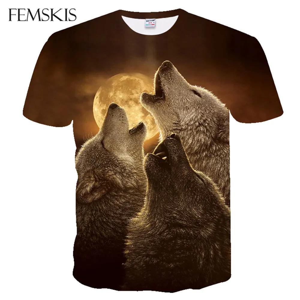 FEMSKIS Unisex Animal Wolf 3D Printed T Shirts For Men Women T-shirts Cool Short Sleeve Summer Tops Tees Oversize Streetwear
FEMSKIS Unisex Animal Wolf 3D Printed T Shirts For Men Women T-shirts Cool Short Sleeve Summer Tops Tees Oversize Streetwear