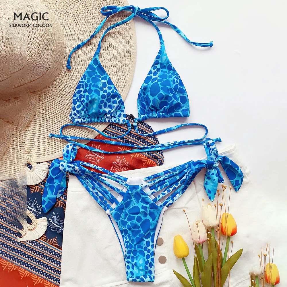 Новый купальник бикини с леопардовым принтом, купальник в европейском и американском стиле, женский купальник с завязкой, купальные костюм... 
Новый купальник бикини с леопардовым принтом, купальник в европейском и американском стиле, женский купальник с завязкой, купальные костюм...