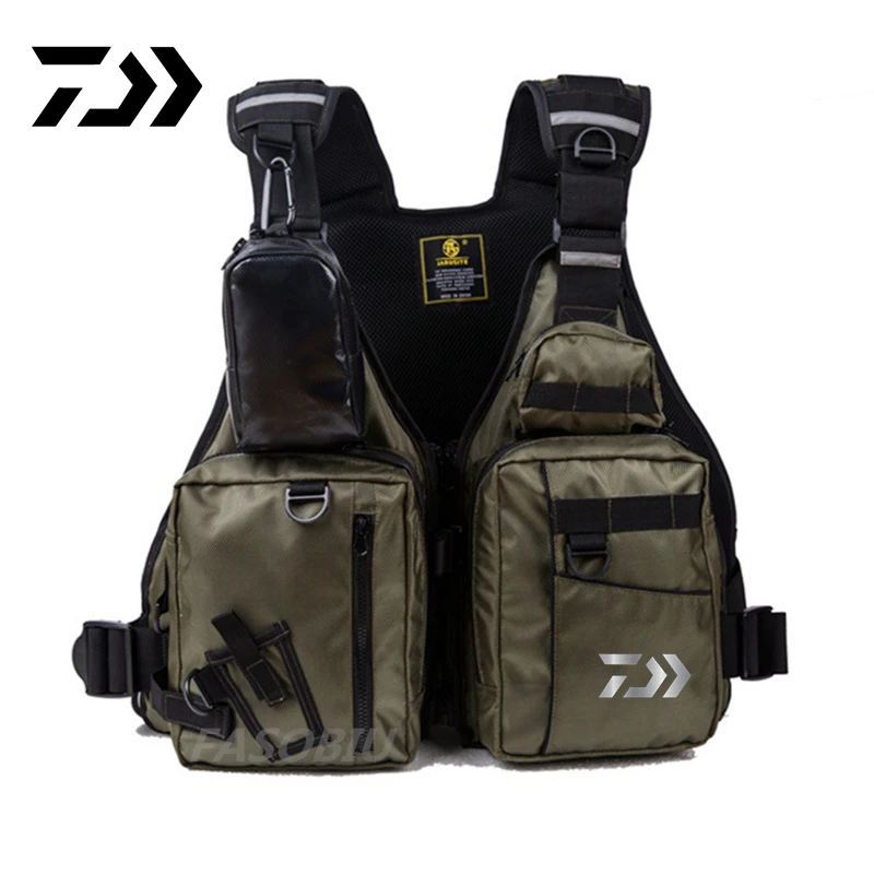 Daiwa Men's Life Jacket Rock Fishing Vest Raft Sea Fishing Adult Multi-pocket High Buoyancy Vest Fishing Jackets Waterproof Vest
Daiwa Men's Life Jacket Rock Fishing Vest Raft Sea Fishing Adult Multi-pocket High Buoyancy Vest Fishing Jackets Waterproof Vest