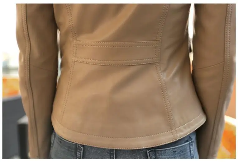 Genuine Leather Jacket Women Vintage Retro 100% Real Sheepskin Slim Fit Fashion Soft Sheep Skin Blazer Coat jaqueta de couro
Genuine Leather Jacket Women Vintage Retro 100% Real Sheepskin Slim Fit Fashion Soft Sheep Skin Blazer Coat jaqueta de couro