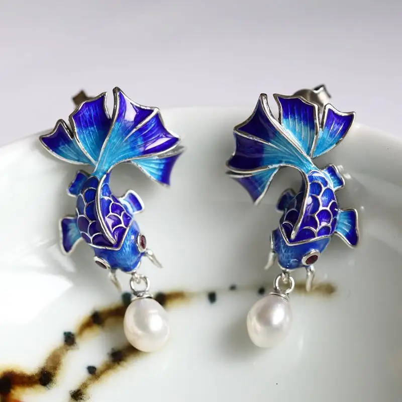 Yu Lian Sterling Silver Ornament New Palace Museum Earrings Super Fairy Women's Ethnic Style Elegant Chinese Style All-Match Ear
Yu Lian Sterling Silver Ornament New Palace Museum Earrings Super Fairy Women's Ethnic Style Elegant Chinese Style All-Match Ear