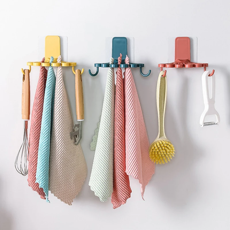 High Quality Flower Shaped Kitchen Rag Rack With Hook Storage Organizer Wall-mounted Free Punching Spatula Spoon Rack Towel Rack
High Quality Flower Shaped Kitchen Rag Rack With Hook Storage Organizer Wall-mounted Free Punching Spatula Spoon Rack Towel Rack