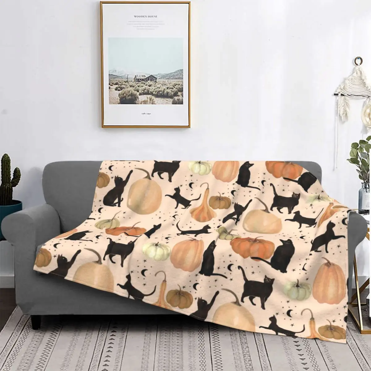 Black Cats Pumpkin Patch Fall Halloween Pattern Blankets Fleece All Season Party Thin Throw Blanket for Bed Car Plush Thin Quilt
Black Cats Pumpkin Patch Fall Halloween Pattern Blankets Fleece All Season Party Thin Throw Blanket for Bed Car Plush Thin Quilt