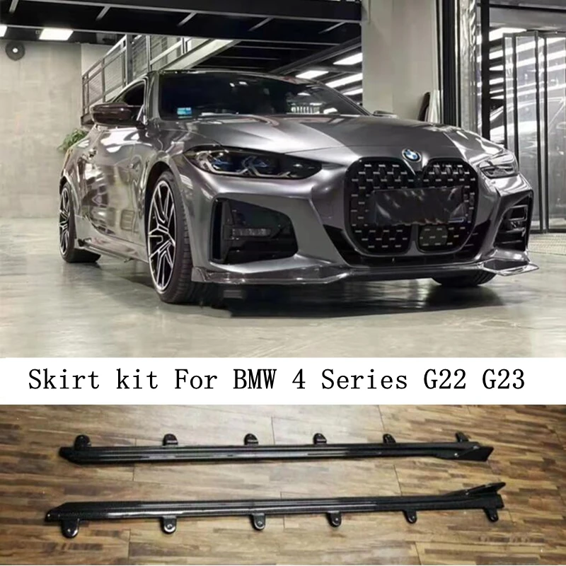 Real Carbon Fiber Body Side Skirt Kit Lip Spoiler For BMW 4 Series G22 G23 420 425 430 2020 2021 2022 High Quality Accessories
Real Carbon Fiber Body Side Skirt Kit Lip Spoiler For BMW 4 Series G22 G23 420 425 430 2020 2021 2022 High Quality Accessories