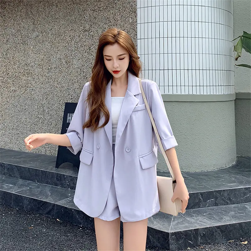 HziriP OL Purple Thin Summer 2021 Streetwear Chic Elegance Brief Blazers+High Waist Stylish Hot Shorts Suits Women 2 Piece Sets
HziriP OL Purple Thin Summer 2021 Streetwear Chic Elegance Brief Blazers+High Waist Stylish Hot Shorts Suits Women 2 Piece Sets