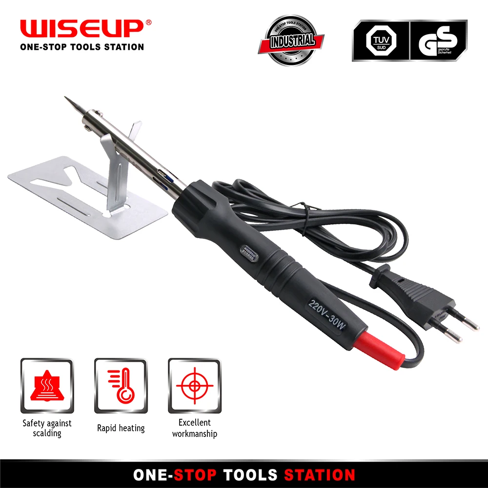 WISEUP Soldering Iron Kit 30W/40W/60W Welding Tool Ceramic Heater 220V Tin Soldering Tips With Soldering Station Repair Tools
WISEUP Soldering Iron Kit 30W/40W/60W Welding Tool Ceramic Heater 220V Tin Soldering Tips With Soldering Station Repair Tools