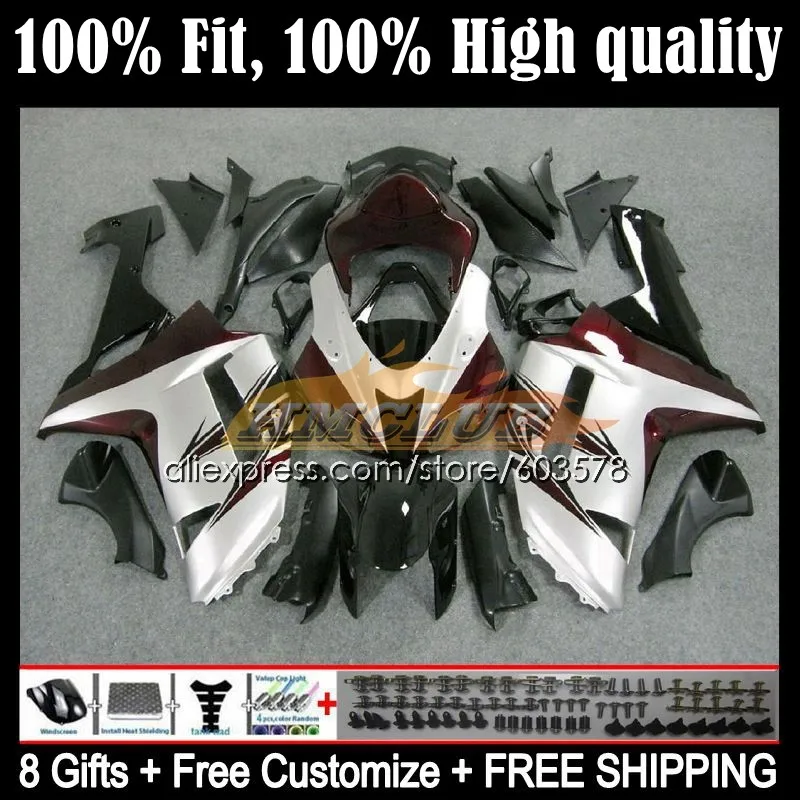 Injection For KAWASAKI NINJA ZX 636 6R 6 R 600CC 600 105CL.60 ZX-636 ZX-6R ZX636 ZX6R 07 08 ZX600 2007 2008 Fairing Red silver
Injection For KAWASAKI NINJA ZX 636 6R 6 R 600CC 600 105CL.60 ZX-636 ZX-6R ZX636 ZX6R 07 08 ZX600 2007 2008 Fairing Red silver