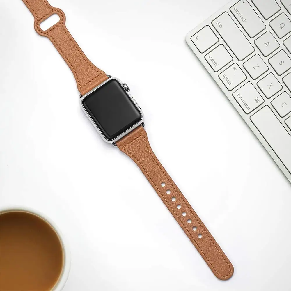 Strap for apple watch band 44mm 42mm 40mm 38mm soft Genuine Leather loop watchband Slim bracelet correa iwatch 6 se 5 4 3 band
Strap for apple watch band 44mm 42mm 40mm 38mm soft Genuine Leather loop watchband Slim bracelet correa iwatch 6 se 5 4 3 band