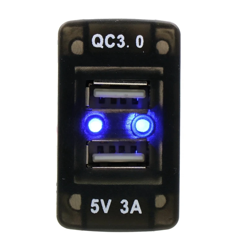 Dual USB Charger Car DC12V QC3.0 +5V 3A USB Power Socket Adapter Quick Charge Adapter Use for Honda 44X25.5mm
Dual USB Charger Car DC12V QC3.0 +5V 3A USB Power Socket Adapter Quick Charge Adapter Use for Honda 44X25.5mm