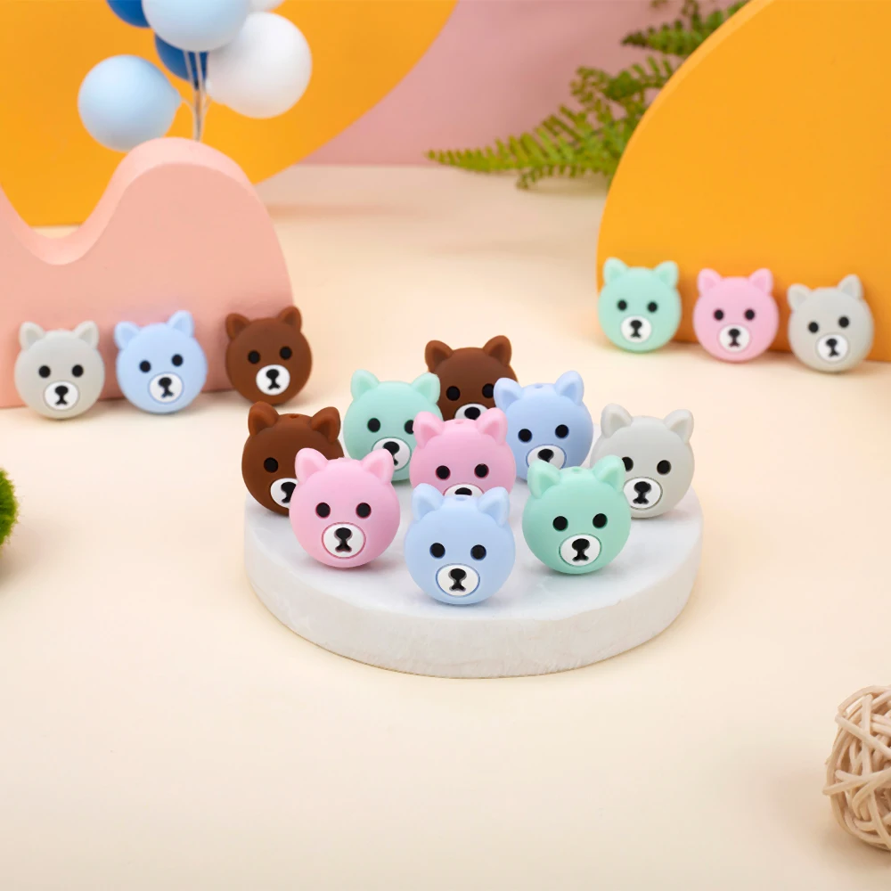 Sunrony 10pcs Little Bear Silicone Beads Silicone Teether Accessories DIY Silicone Bead Teething Necklace Self Made Gifts
Sunrony 10pcs Little Bear Silicone Beads Silicone Teether Accessories DIY Silicone Bead Teething Necklace Self Made Gifts