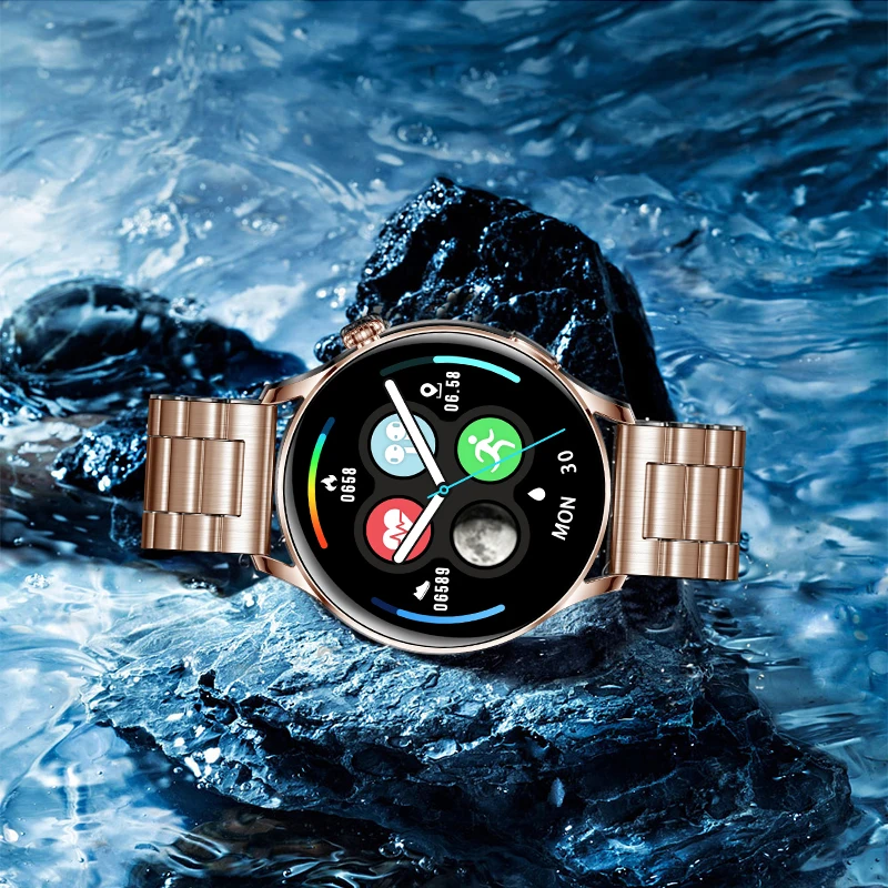 New smartwatch Women 1.28” Full Screen Touch Bluetooth Call Smart Watch Men IP67 Waterproof Fitness Tracking Watches | Электроника