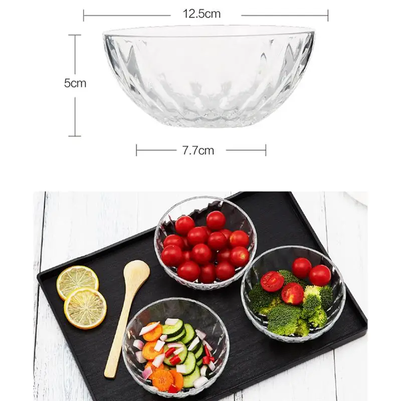 12 Pcs/2 Set Diamond Glass Salad Bowl Practical Rice Soup Fruits Dessert Storage Bowl with Box for Home Kitchen Use
12 Pcs/2 Set Diamond Glass Salad Bowl Practical Rice Soup Fruits Dessert Storage Bowl with Box for Home Kitchen Use