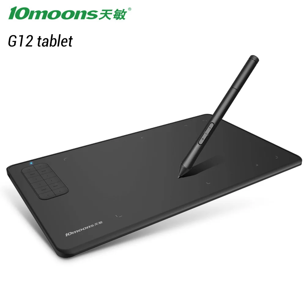 

10moons Graphic Tablet G12 Smart LCD Digital 8192 Levels 5080 LPI HD Drawing Tablet for Desktop Cellphone Notebook